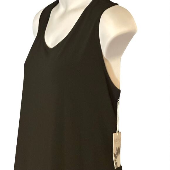 Habitat Black Layering Tunic Top Size XL Sleeveless Scoop Neck Jersey Fabric NWT - Picture 7 of 8